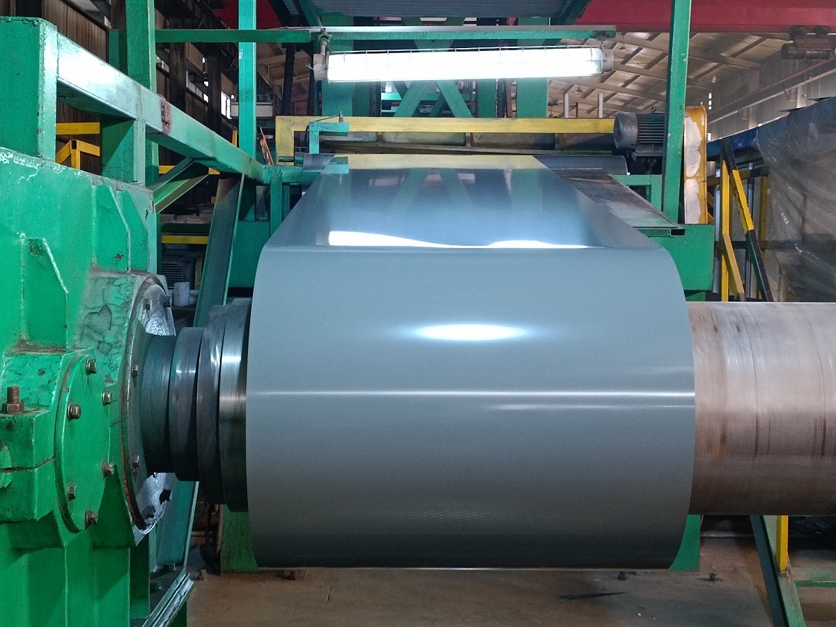 0.8mm 1.0mm 1.5mm สีเคลือบสแตนเลสกลาน PPGI สแตนเลส PPGI สแตนเลสกลานสําหรับวัสดุก่อสร้าง สีซอง 80 Ral 9019