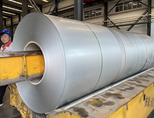 0.50mm*1200mm Galvalume Steel Coils AZ150 55% Aluzinc Coils ป้องกันการพิมพ์ด้วยนิ้วมือ