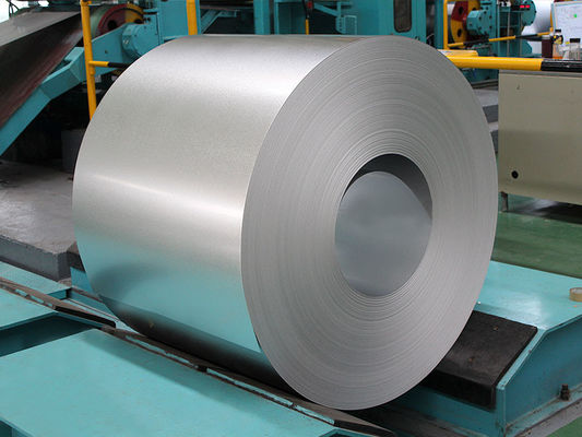 AZM150 สายม้วนสแตนเลส Aluzinc 55% อลูมิเนียม 43.5% สับสน 1.5% Si Galvalume Steel Spangle ASTM A792M CS-B