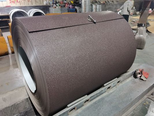 สายโค้ลเหล็กเนื้อเยื่อแมท RAL8017 PVDF 40 ปี Z275 PPGI PPGL AZ150 0.60×1250 HDP