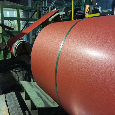 Pre-Paint Matt Colour Coated Textured Steel Coils Z220 โลหะฐานกระปุก 20 ปีรับประกัน Beckers โพลิเอสเตอร์