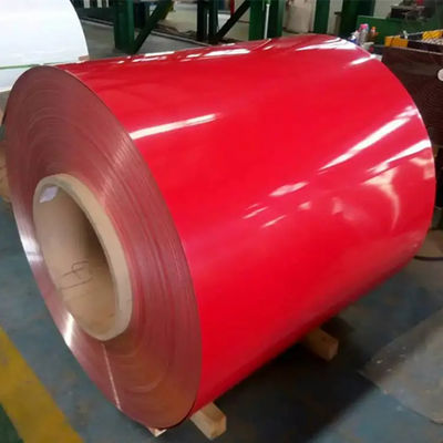 Dx51d SGCC PPGI สีเคลือบ Prepainted โคลล์เหล็กกลองสําหรับวัสดุหลังคา