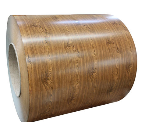 1.2mm PVDF Wood Grain Aluminium Coil 3003H24 Printech Color Coil การรับประกัน 50 ปี Printech Color Coated Coil