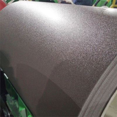 28Ga SS80 PPGI RAL8019 ผนังหลังคาสีน้ําตาล Z275 สีเคลือบเหล็ก ปานผนัง corrugated เหล็ก Aluzinc
