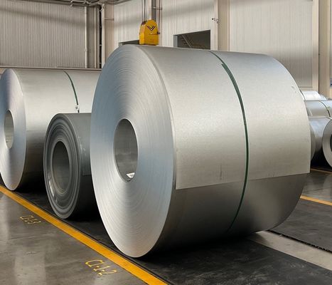 วัสดุอาคารAZM150+/-20 สายสอยเหล็ก Aluzinc 55% อลูมิเนียม 43.5% สับสน 1.5% Si Galvalume SteelAfp Az30 สปังเกิลปกติ