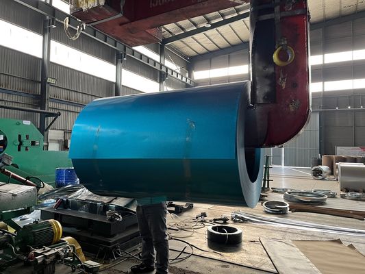 สเปงเกิลปกติ 55% อลูซินค AZ100 0.4 มม วัสดุหลังคา Galvalume Steel Coil Passivated