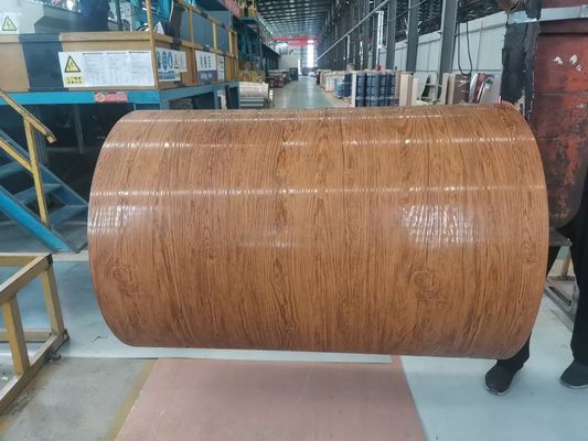 อลูมิเนียมโค้ล PVDF ผนังหลังคาแผ่น 3003H24 H26 Printech สีโค้ล ไม้เมล็ด 50 ปีการรับประกัน สีโค้ลเคลือบ