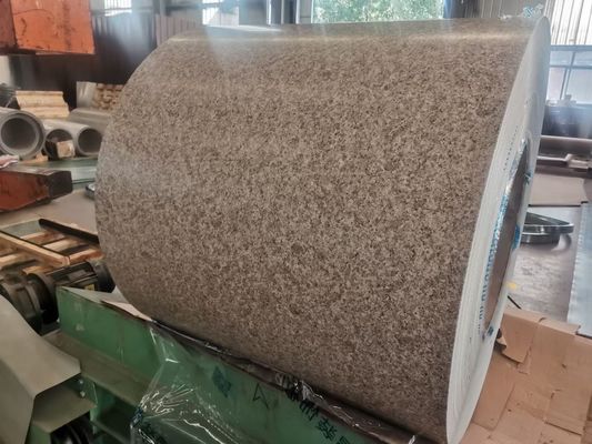 PVDF มาร์บอร์เมอร์สแตนเลส PPGI PPGL Pre-Painted Galvalume Steel Coil AZ150 การใช้งานคลุมผนัง การรับประกัน 30 ปี