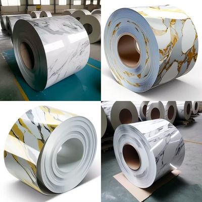 PVDF AkzoNobel Marble Printech Steel Coils สําหรับแผ่นตกแต่งบ้านและอาคารวิลล่า